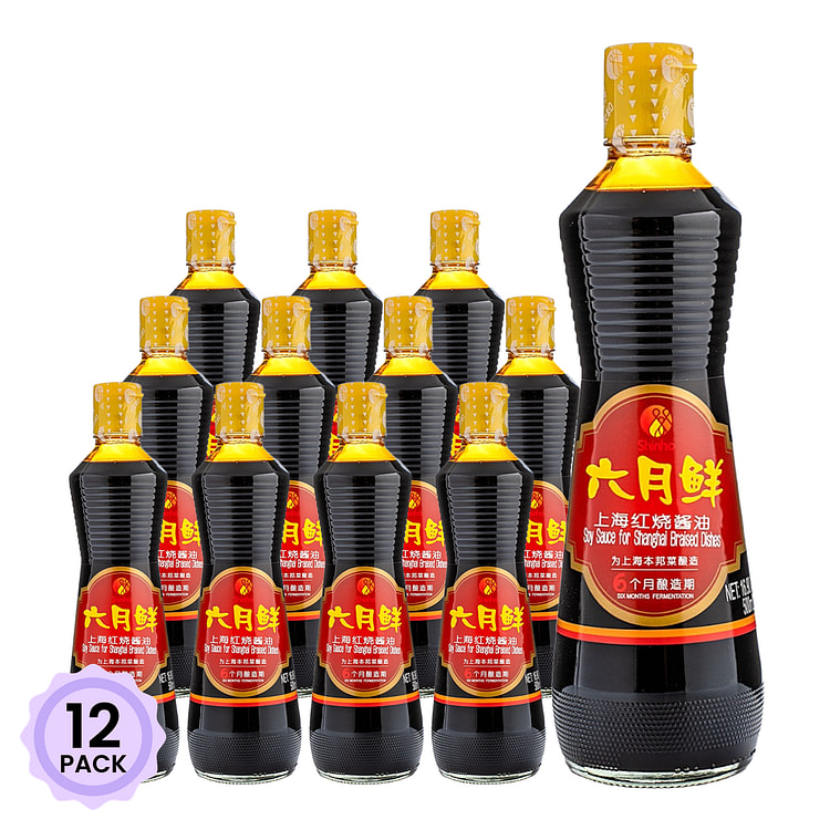 欣和 六月鲜上海红烧酱油 500 毫升*12 包