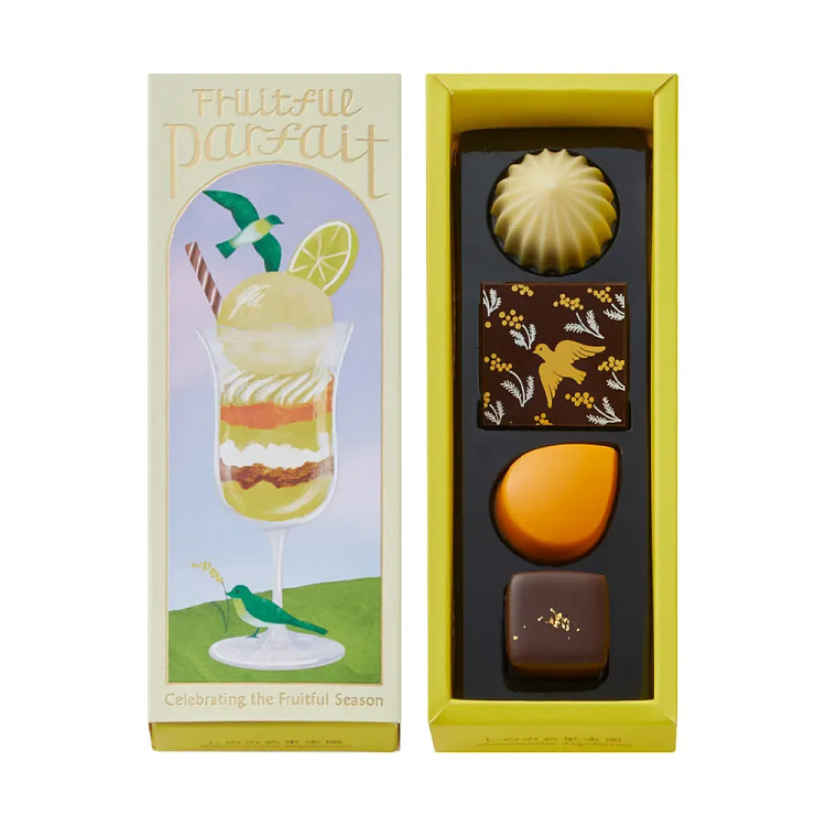 実りのパルフェ （春告げ鳥とシトラスのパルフェ） 4個入 1 箱