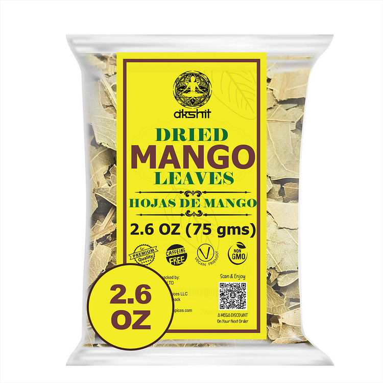 2.6盎司干芒果叶，用于保健、草本茶