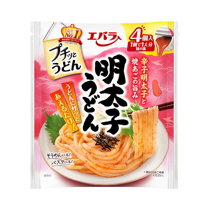Ebara Petit Cold Udon Mentaiko Flavor 4Pcs/