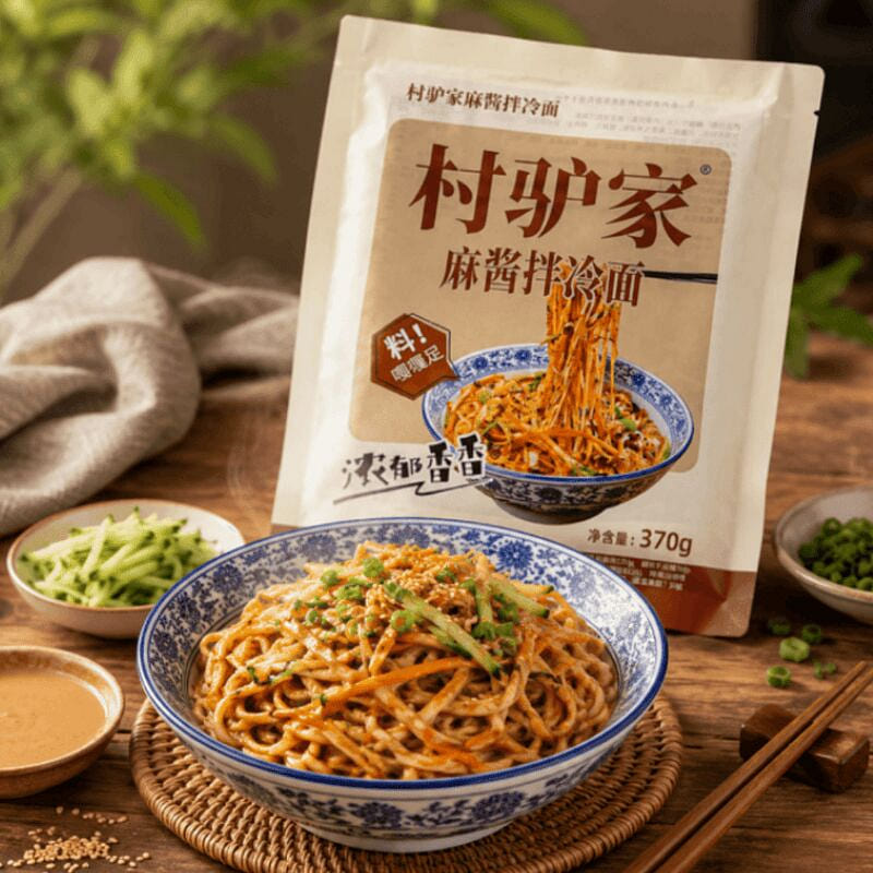 Cunlv Sesame Sauce Cold Noodles, 370g*1bag 370 g
