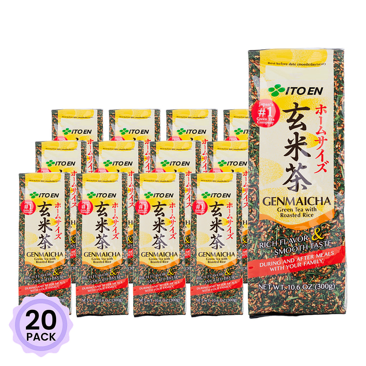 伊藤園 ホームサイズ 玄米茶 10.6 オンス*20 パック