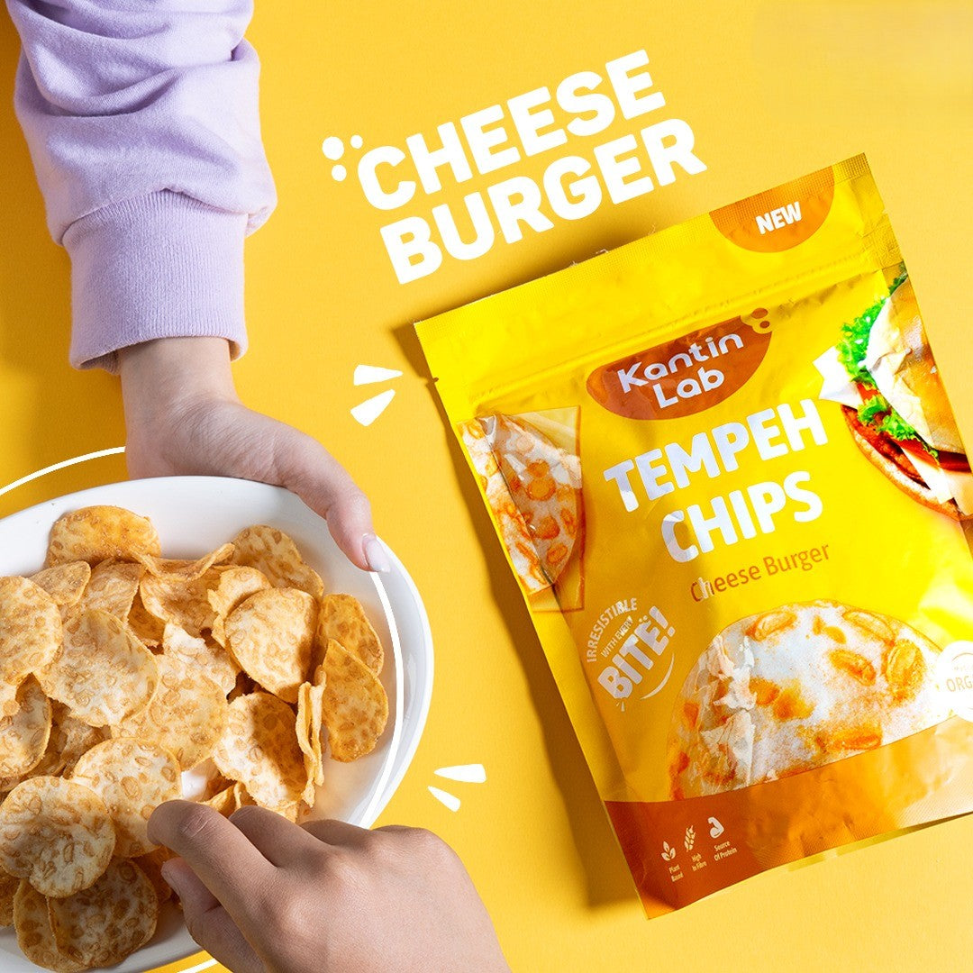 CHEESE BURGER TEMPEH CHIP - 80 grams 1 each
