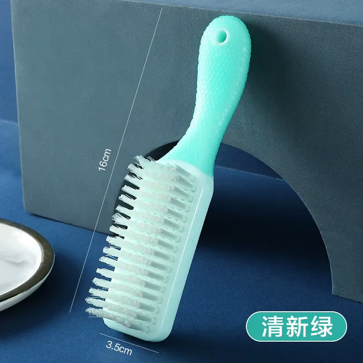 鞋刷子家用洗衣刷不伤鞋软毛鞋刷宝石绿1个 50 克