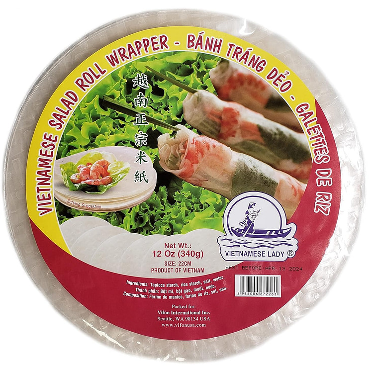 Vietnamese Lady Rice Paper 22 cm Red Pack 340 g