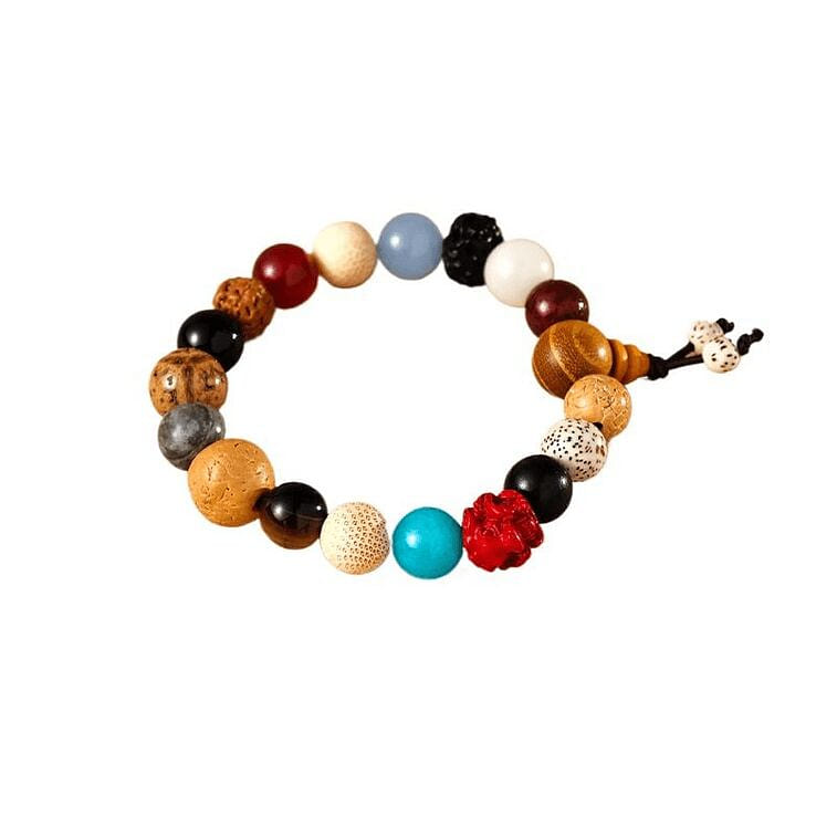 18 Seed Zodiac Bracelet Bodhi Bull 15cm 1 box