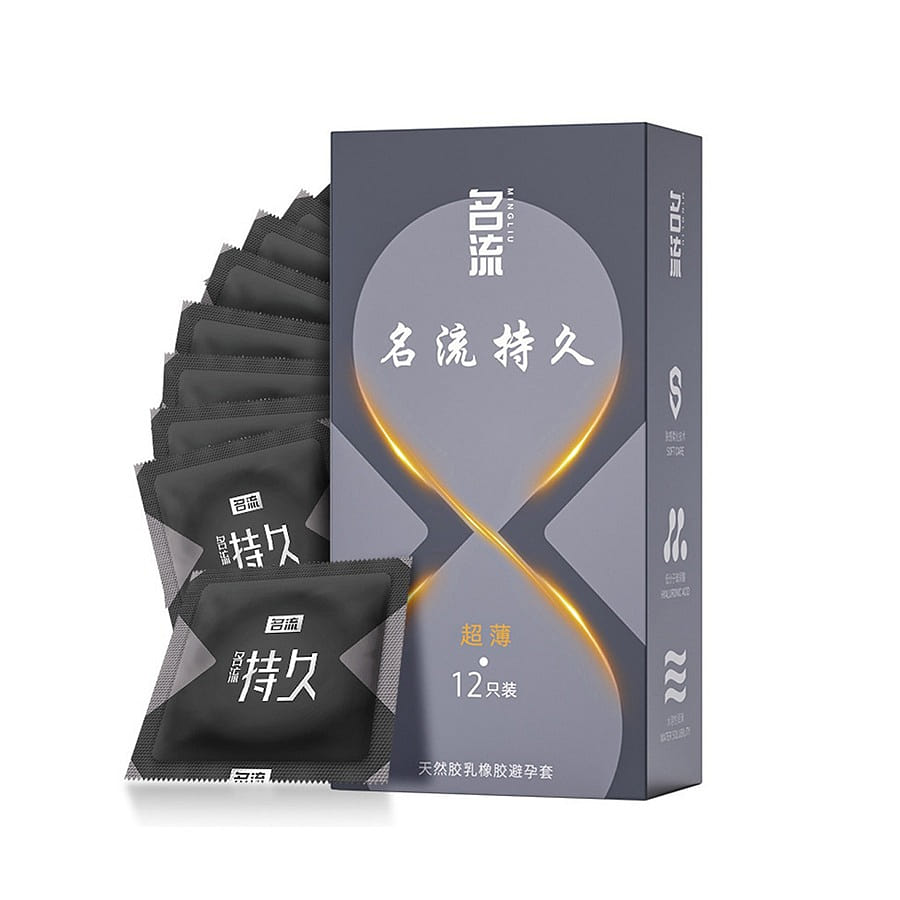Delay Extra Thin Condoms 12pcs for Long Lasting 1 pack