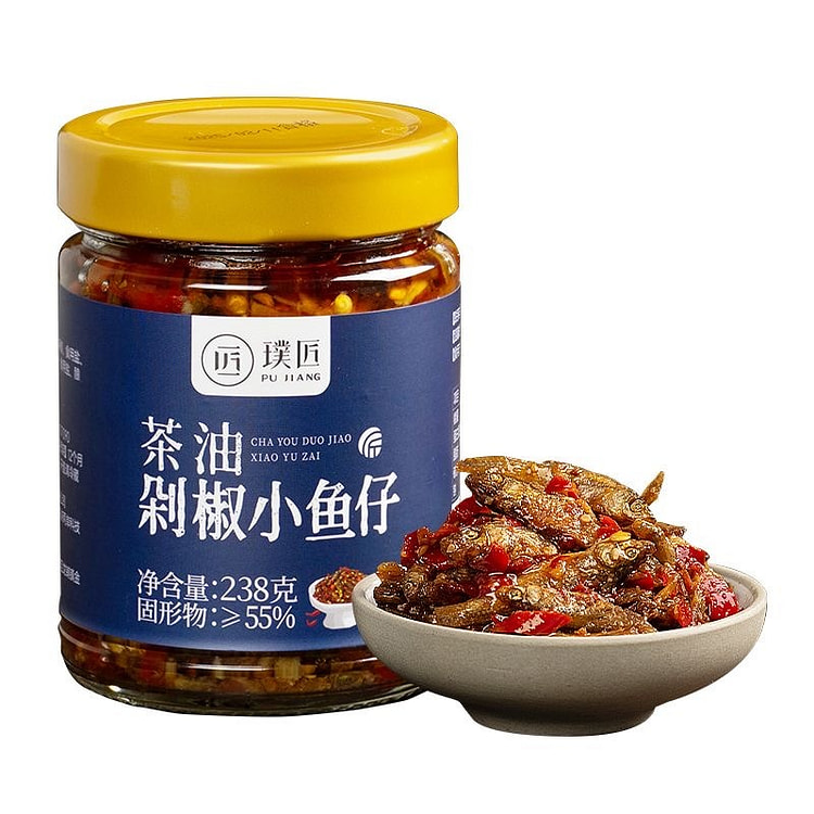 Tea oil chopped chili, dried small fish 238 ml