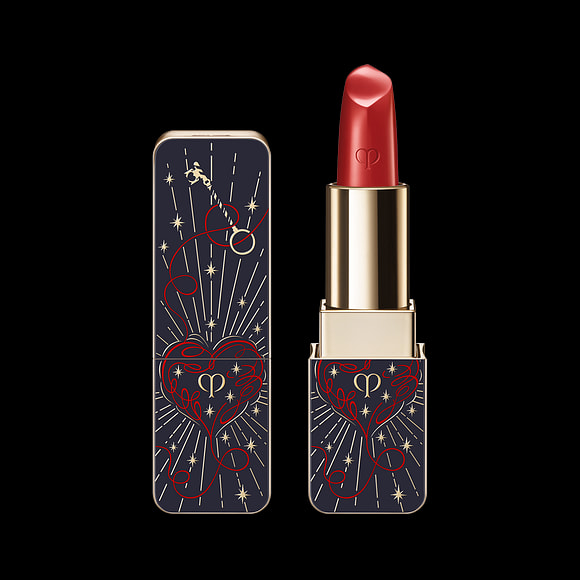 Cle de Peau love glow series lipstick 5 camellia