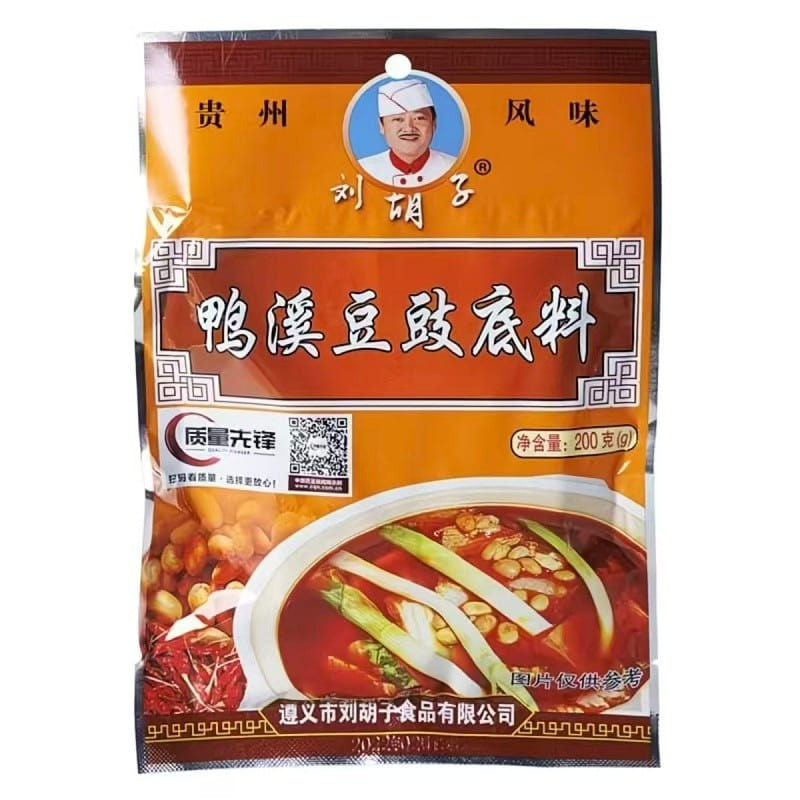 刘胡子鸭溪豆豉火锅底料贵州特产调味料200g*1包 200 克