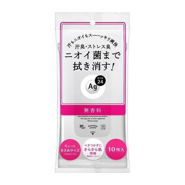 資生堂 エージーデオ24　クリアシャワーシート 無香料 10枚