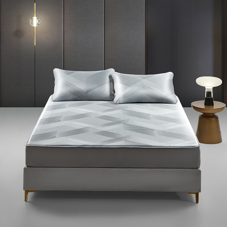 Luolai washable bed cover two-piece set, grey