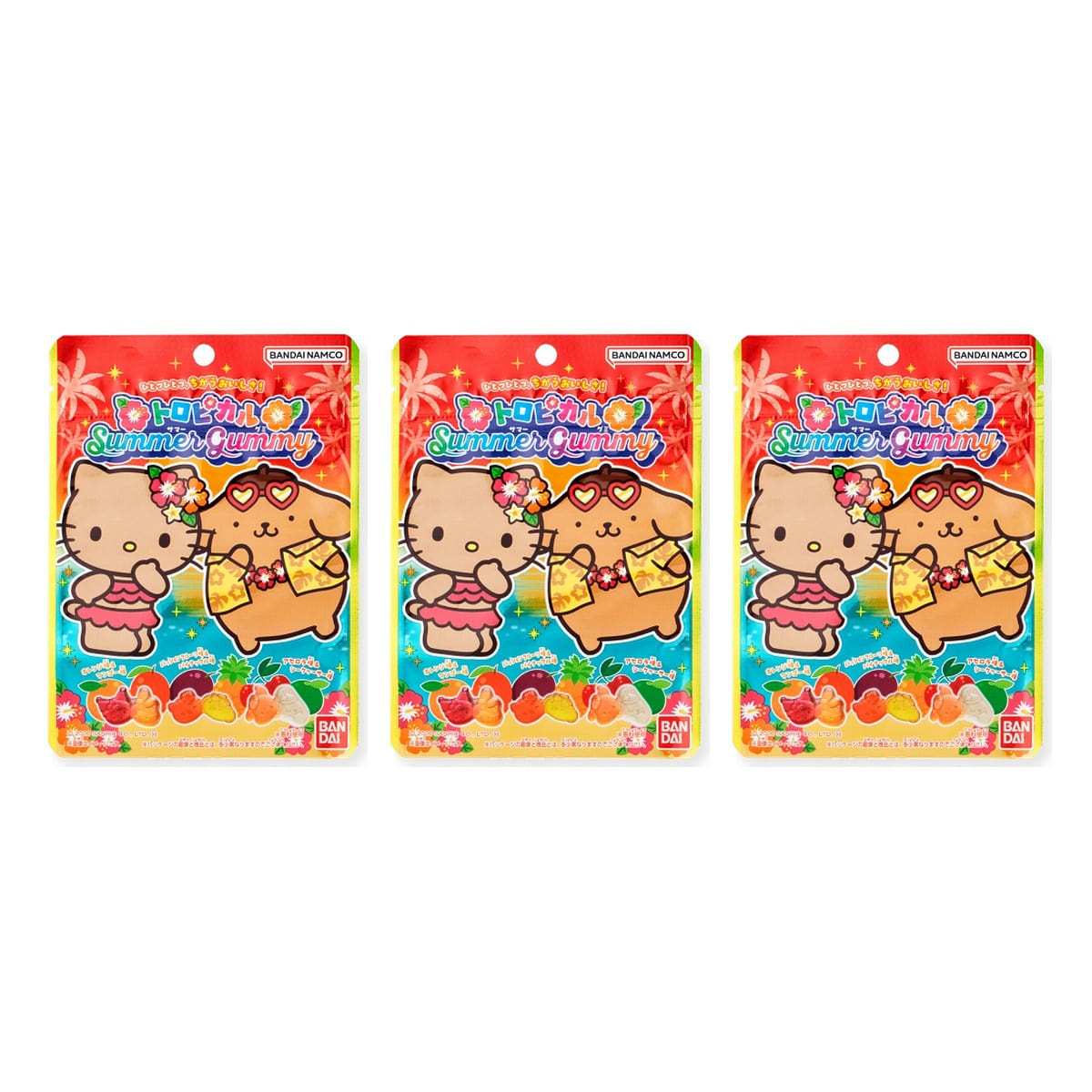 Bandai Sanrio Characters Tropical Summer Gummy 3P 114 g