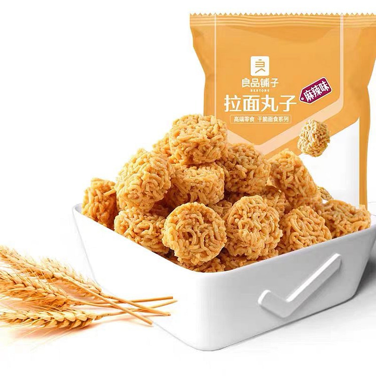 良品铺子麻辣味拉面丸子85g即食速食干脆面方便面 (min 2)