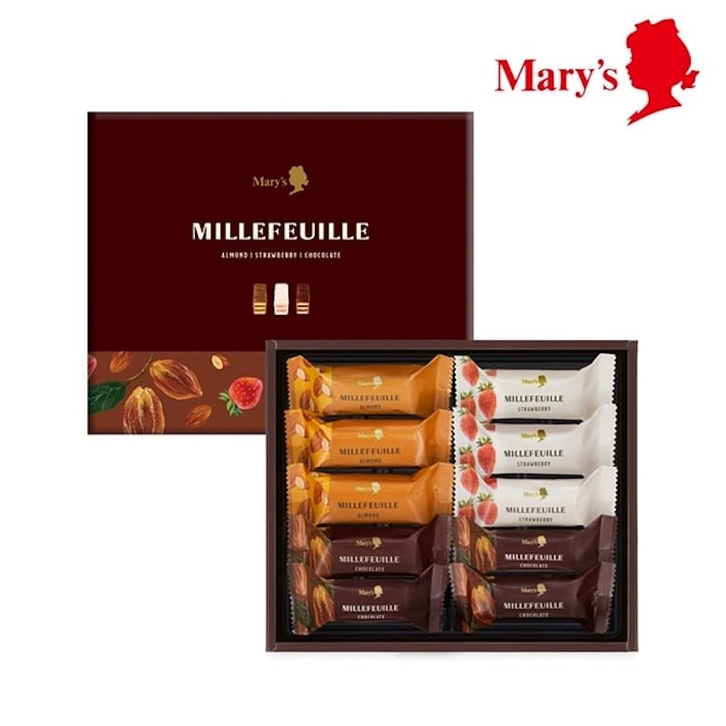Mary Chocolate Wafer Assorted 10pcs 1 box
