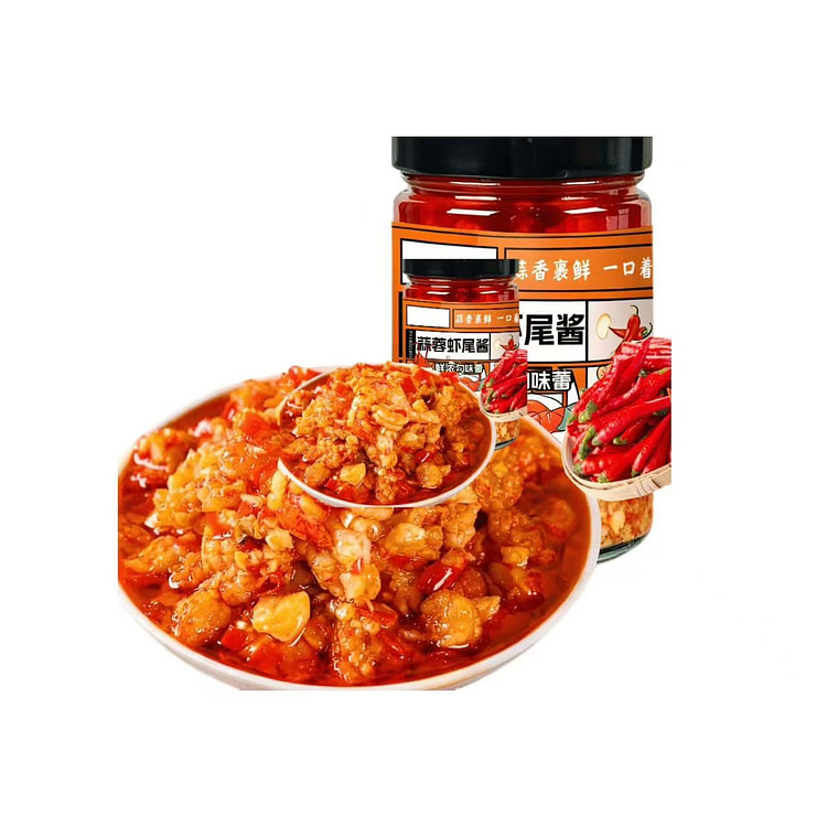 醉语阁蒜蓉虾尾酱200g*1瓶 200 克
