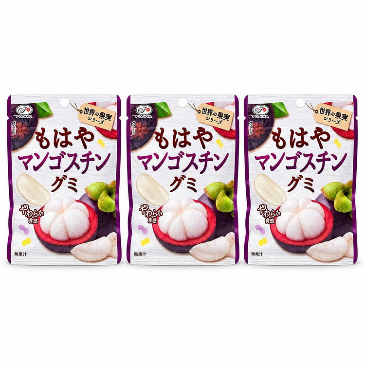 Fujiya Mangosteen Flavored Gummy 3pcs 3 pack
