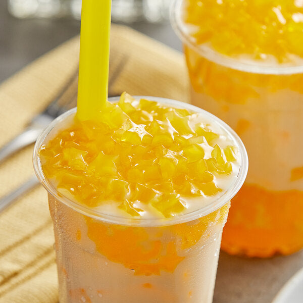 thumbnail image 2 of Jubes Mango Nata De Coco Jelly Cubes 12.7 Oz 3-Pack - Coconut Gel Toppings For Boba & Desserts 2 of 10