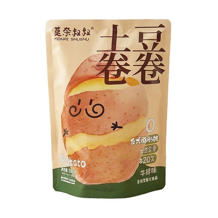 Uncle Monet's Steak-Flavored Potato Rolls Snacks 200 g