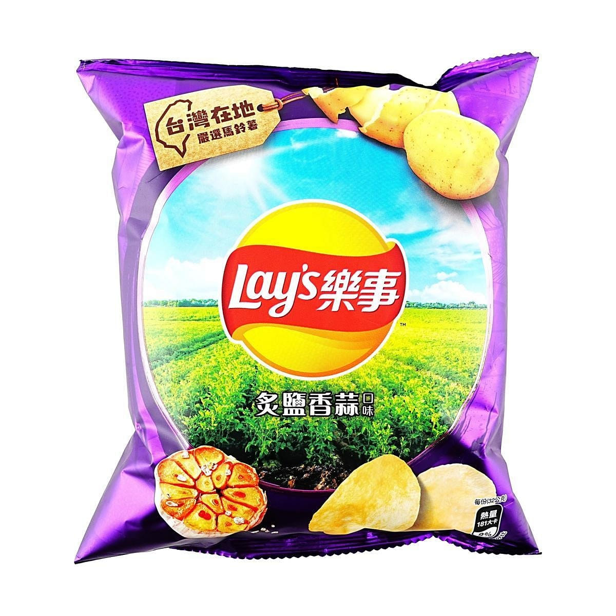 台湾乐事 洋芋片 (灸烧香蒜口味) 32 克