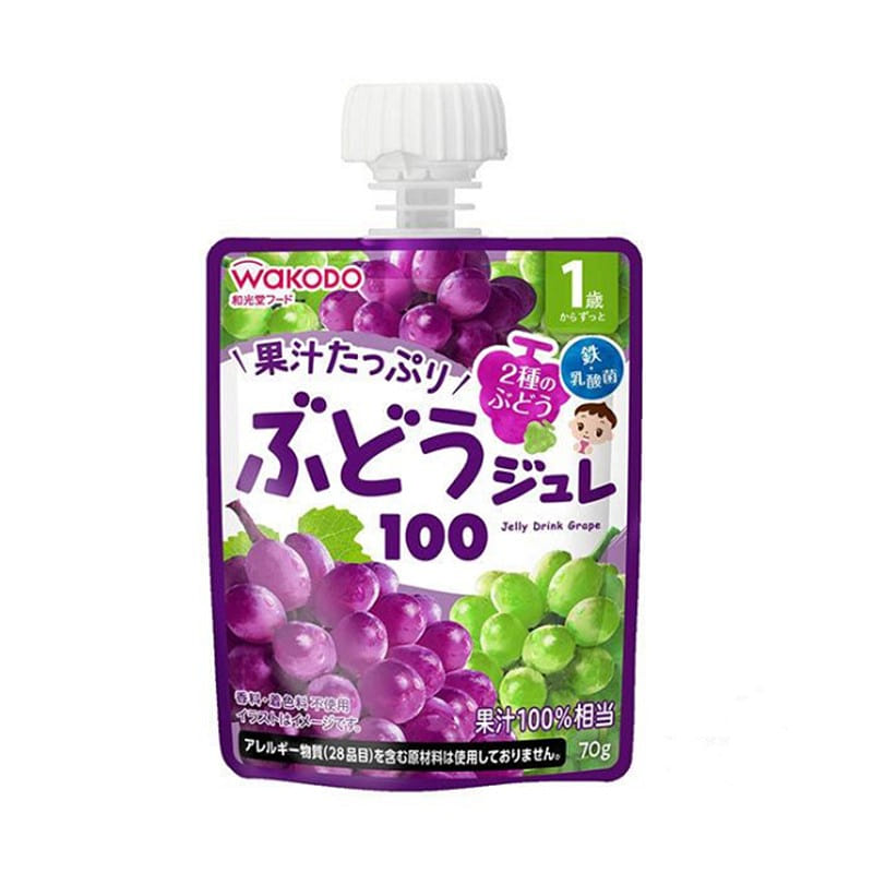Wakodo Jelly Drink Grape 100 70g 70 g