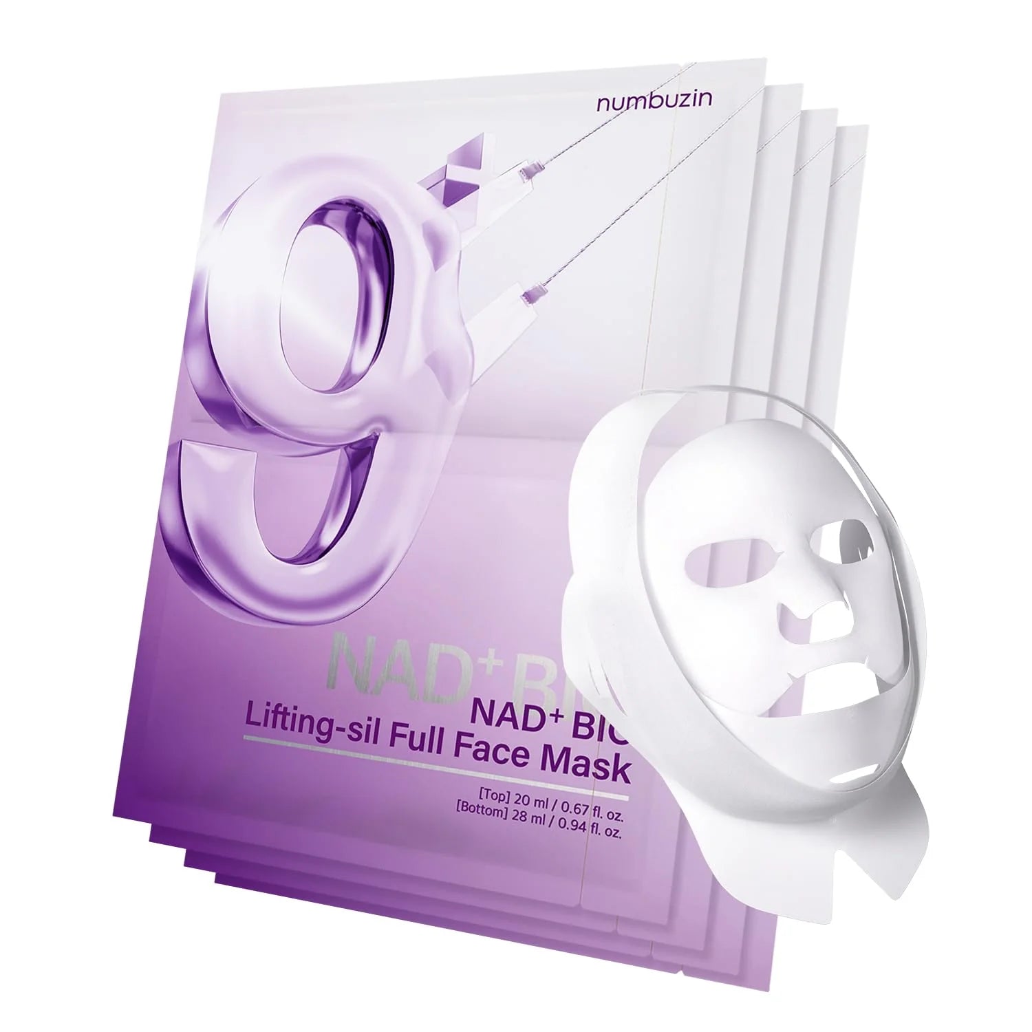 Numbuzin No9 Bio Lifting Full Cover Facial Mask 1 each