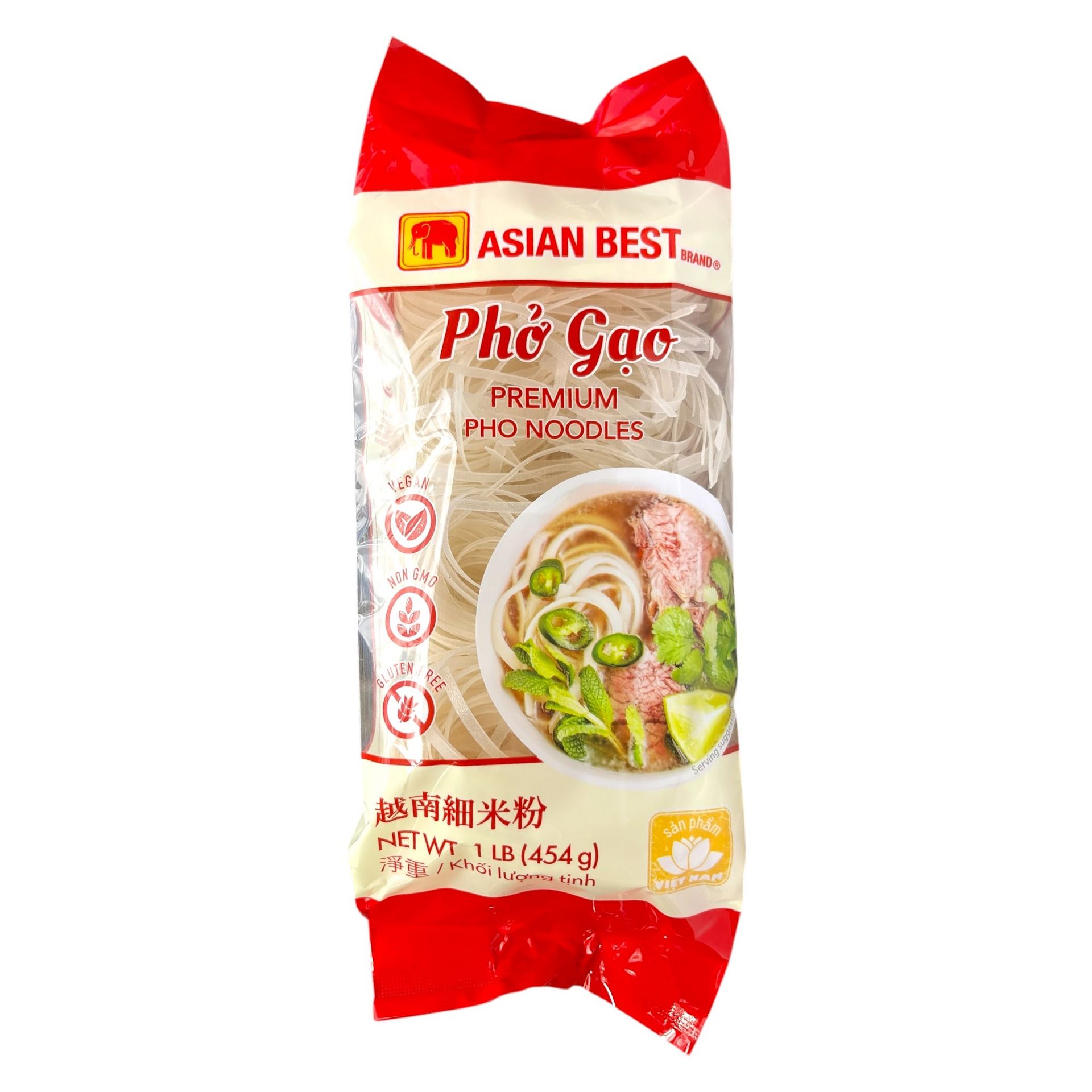 亞洲最佳優質越南河粉(純素且無麩質) 454 克