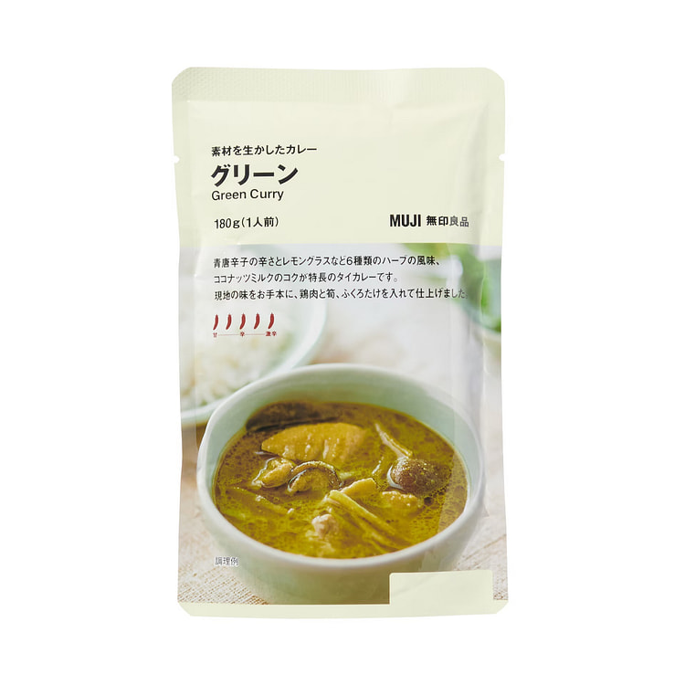 MUJI Green Curry Sauce Spicy Coconuts Instant 180g 1 each