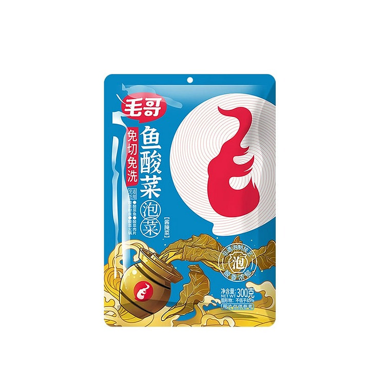 毛哥正宗四川老坛鱼酸菜泡菜酸菜鱼300g*1