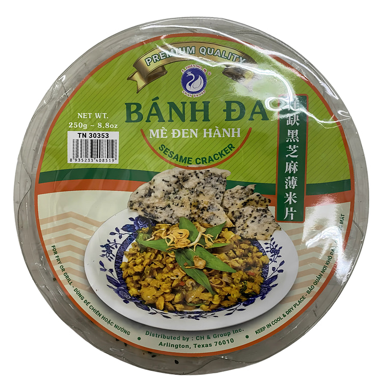 Bánh Đa Mè Đen Hành 8.8oz