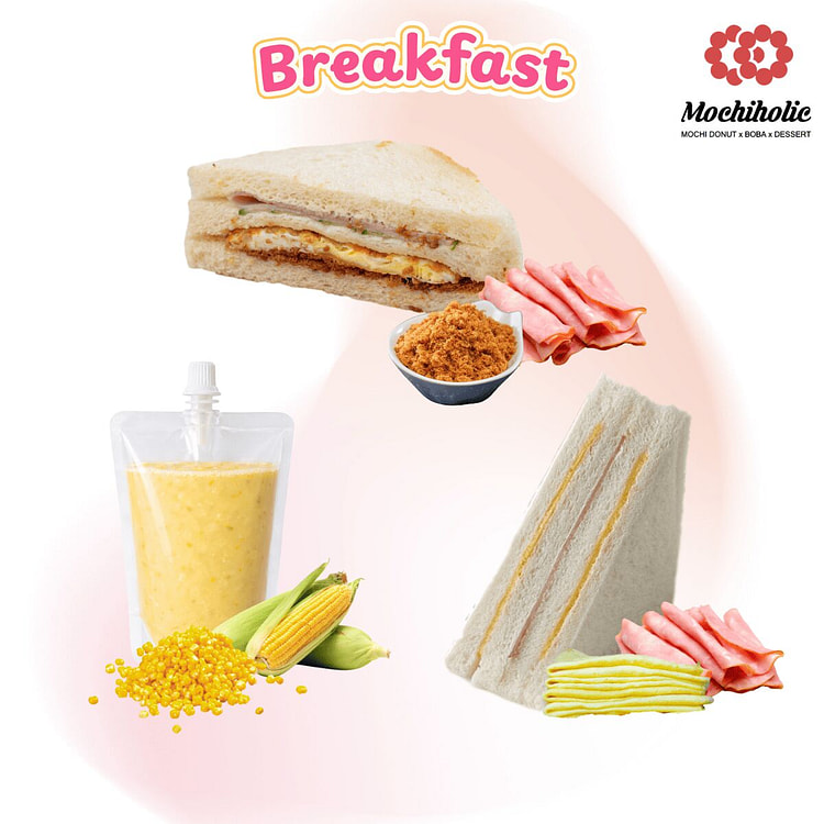 Taiwanese Breakfast Trio w. Corn Drink 1 each