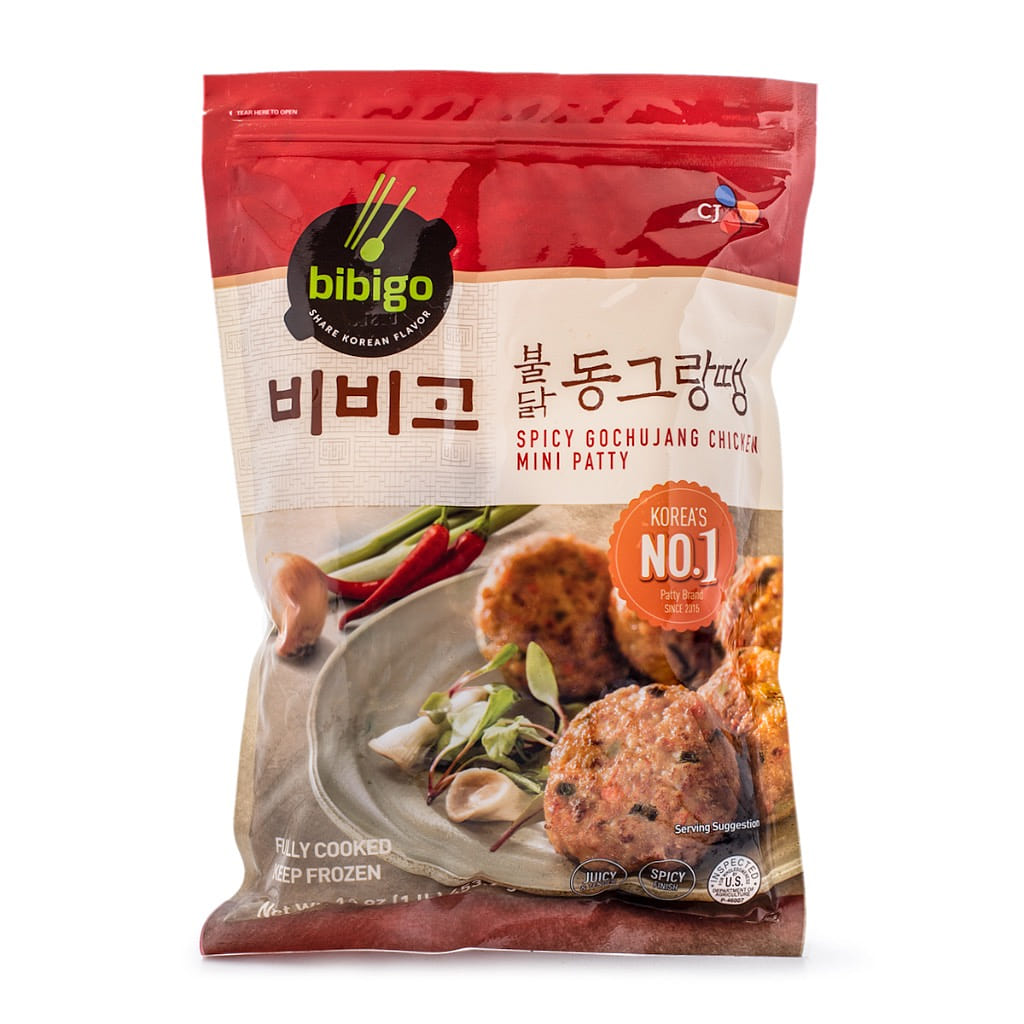 CJ Bibigo Spicy Gochujang Chicken Mini Patty, Frozen 1 lb