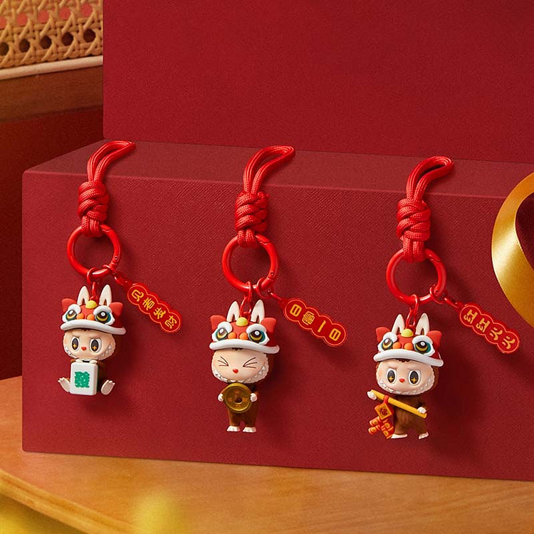 泡泡玛特LABUBU-盲盒钥匙扣挂件 随机1个