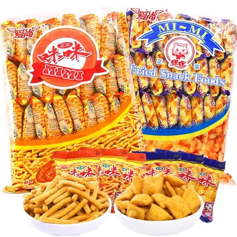 咪咪虾条小吃小零食休闲食品蟹味200g*1 200 克