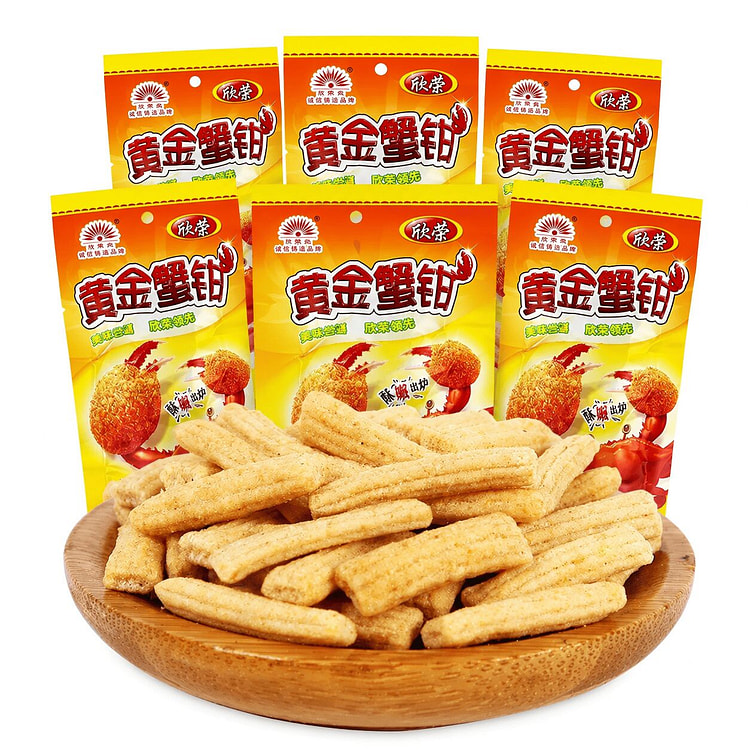 Golden Crab Claw Flavor Spicy Gluten Snack(20g) 6 pack