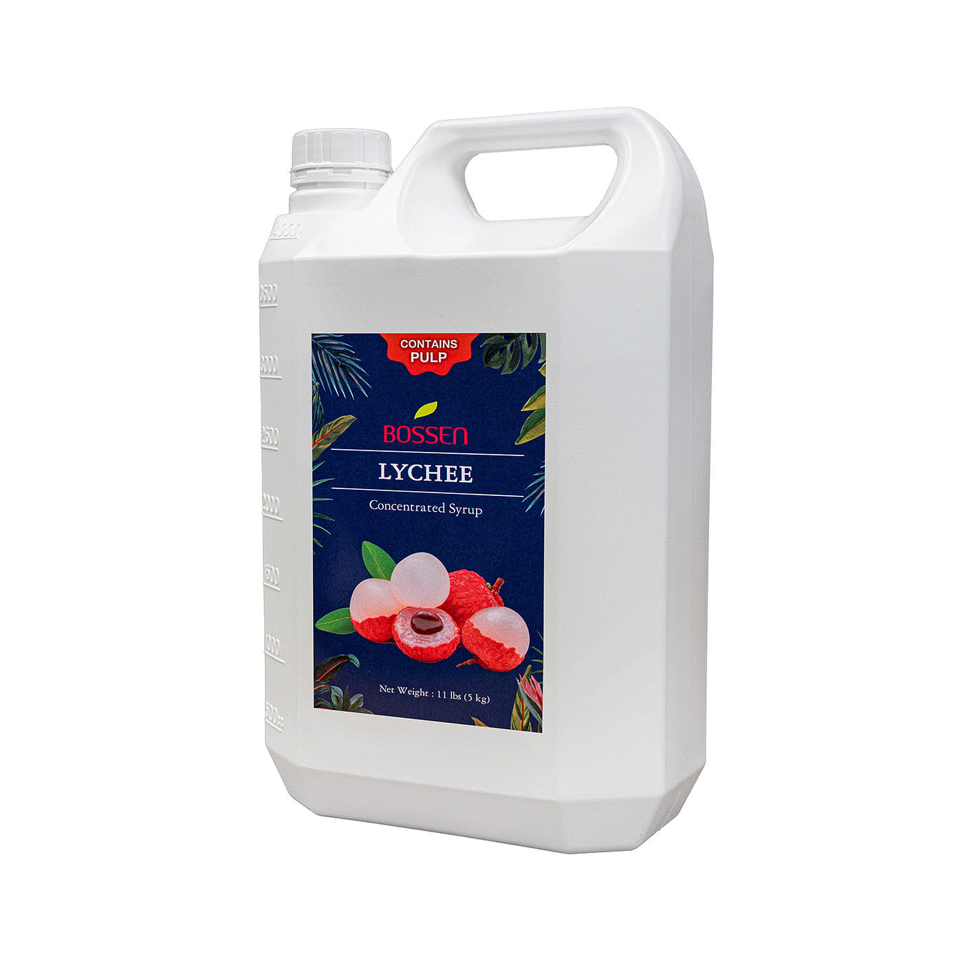 Bossen Lychee Syrup – Pulp 11 lb Bottle 11 lb