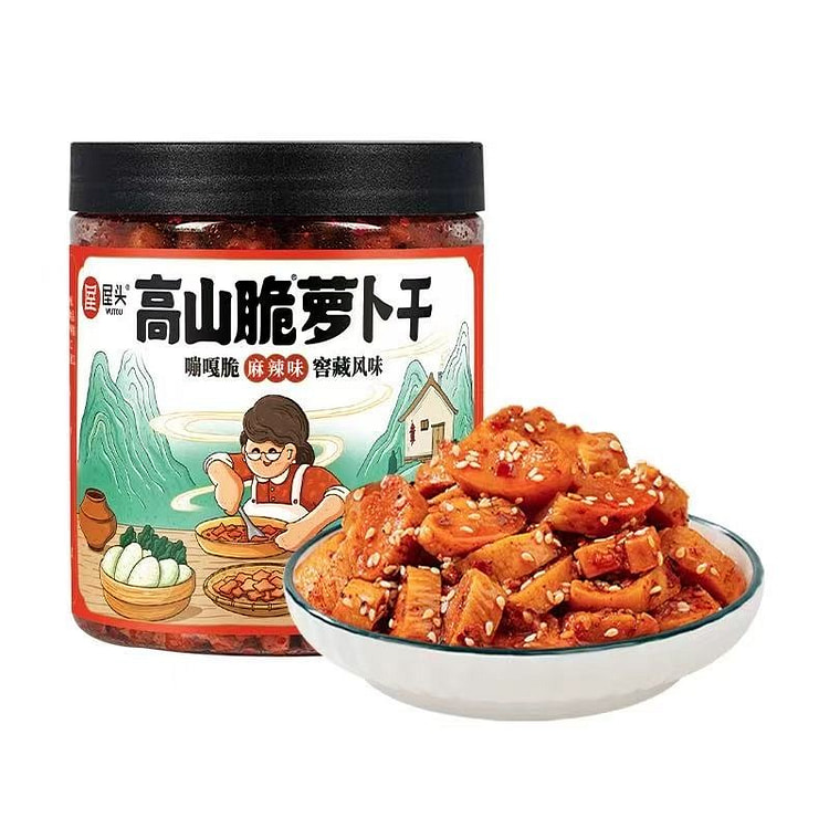 屋头高山脆萝卜干320g*1罐