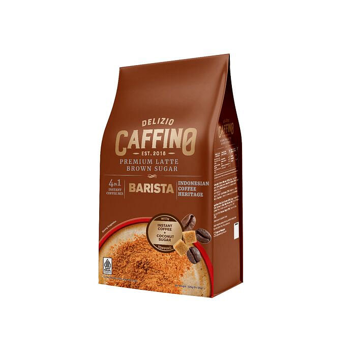 Delizio Caffino 4 in Latte Brown Sugar Coffee Mix 1 each