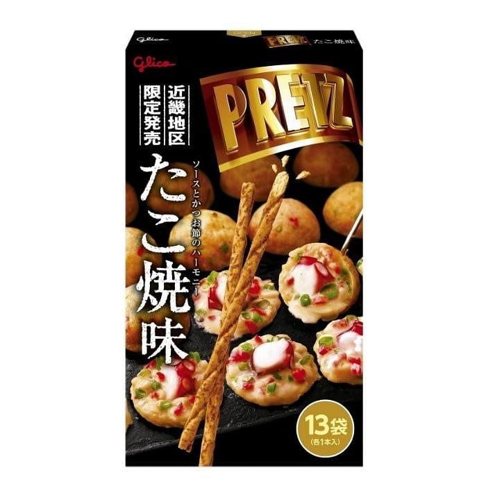 Glico Savory Crispy Biscuit Sticks Takoyaki 13pcs 1 each