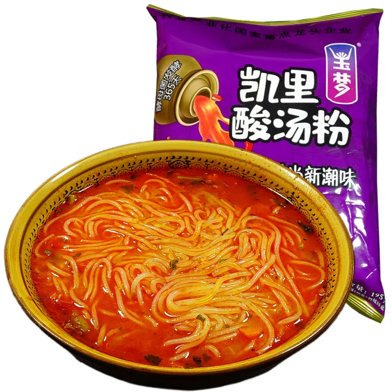 Yumeng Red Sour Soup Rice Noodles *1 bag 195 グラム