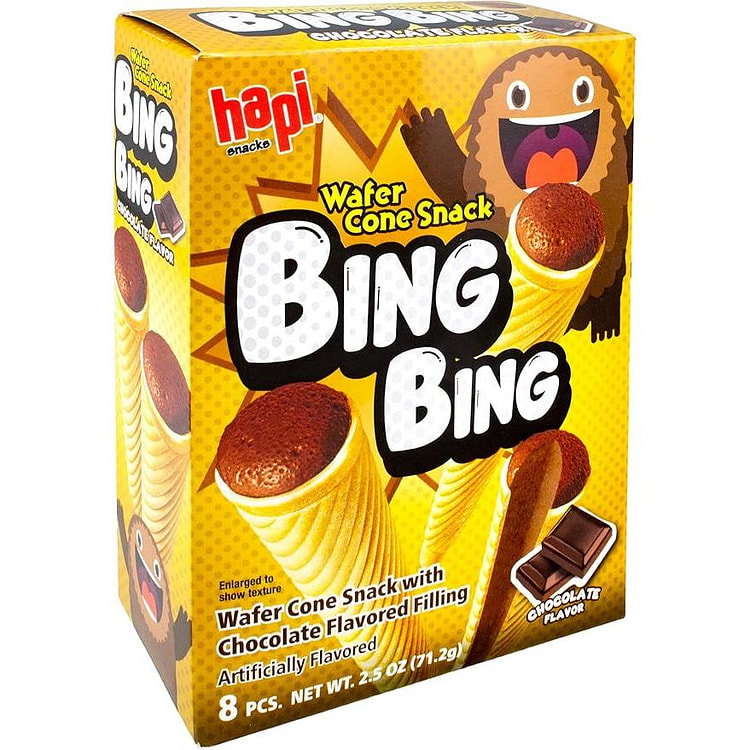 Hapi Snacks Wafer Cone Chocolate Flavored 2.5oz