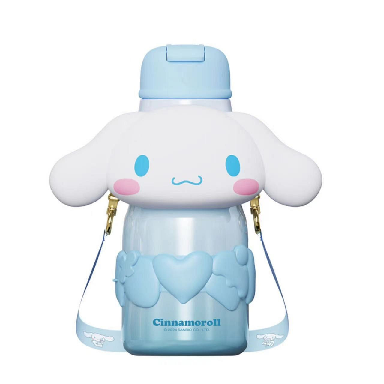 Big Head Thermos Cup Straw Water Cup Leak-Proof Portable Carrier-Cinnamoroll 1 each