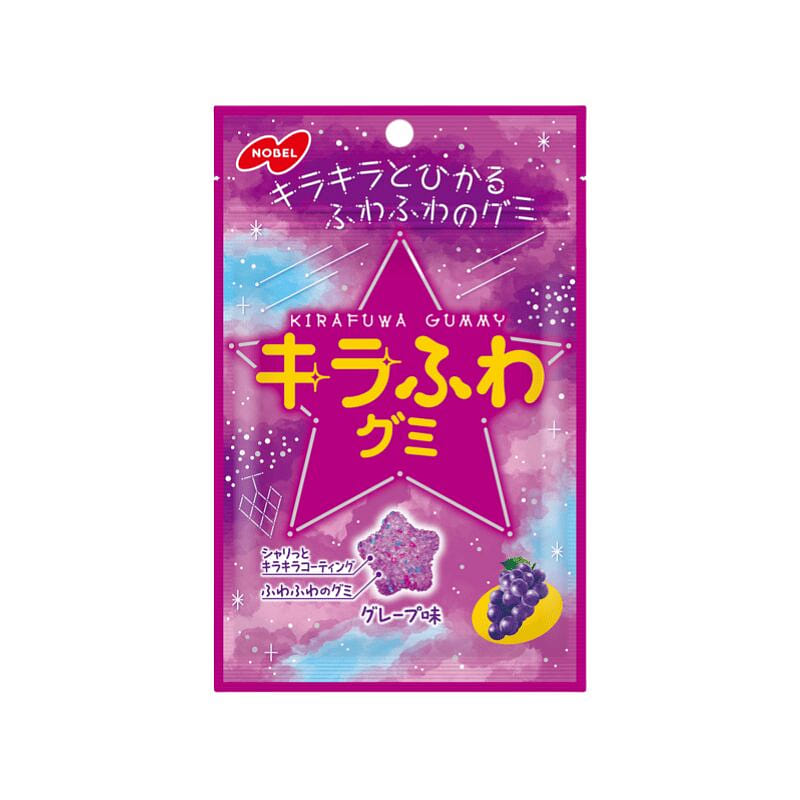 NOBEL Kira Fuwa Gummy Grape Flavor 50g 1 each