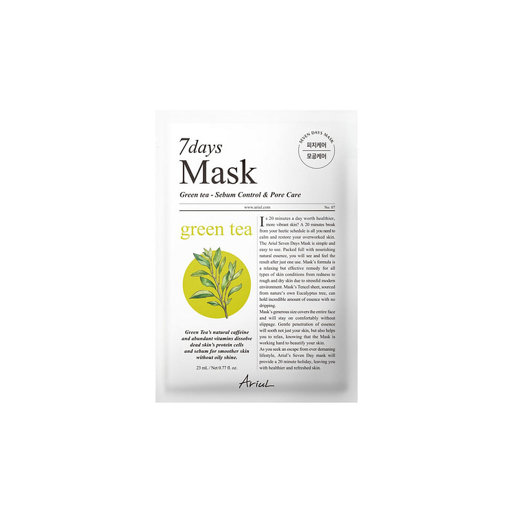 Ariul 7days Mask Green Tea S