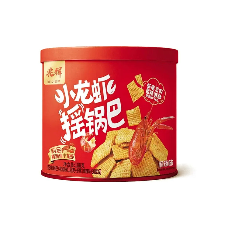 兆辉  小龙虾摇锅巴麻辣解馋  188g*1罐 188 克