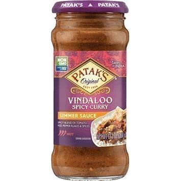 Patak's Vindaloo Spicy Curry Simmer Sauce - Hot & Spicy, 15 oz jar 15 oz