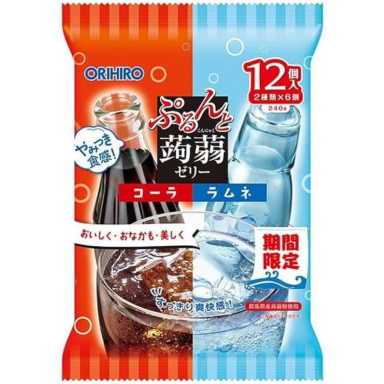 Cola and Soda Zero Calorie Double Flavor Konjac 12pcs