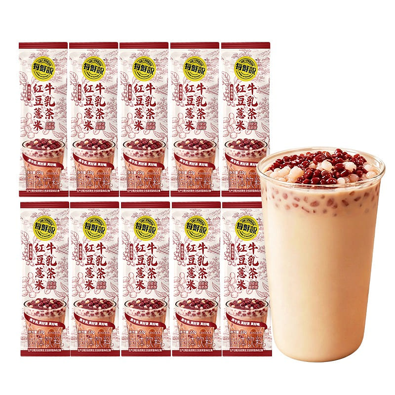 OH!FRESH Red Bean Coix Milk Tea 22g*10 Sachet 220 g