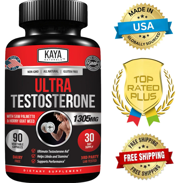 Natural Testosterone Booster 90ct Increased Energy 1 bottle