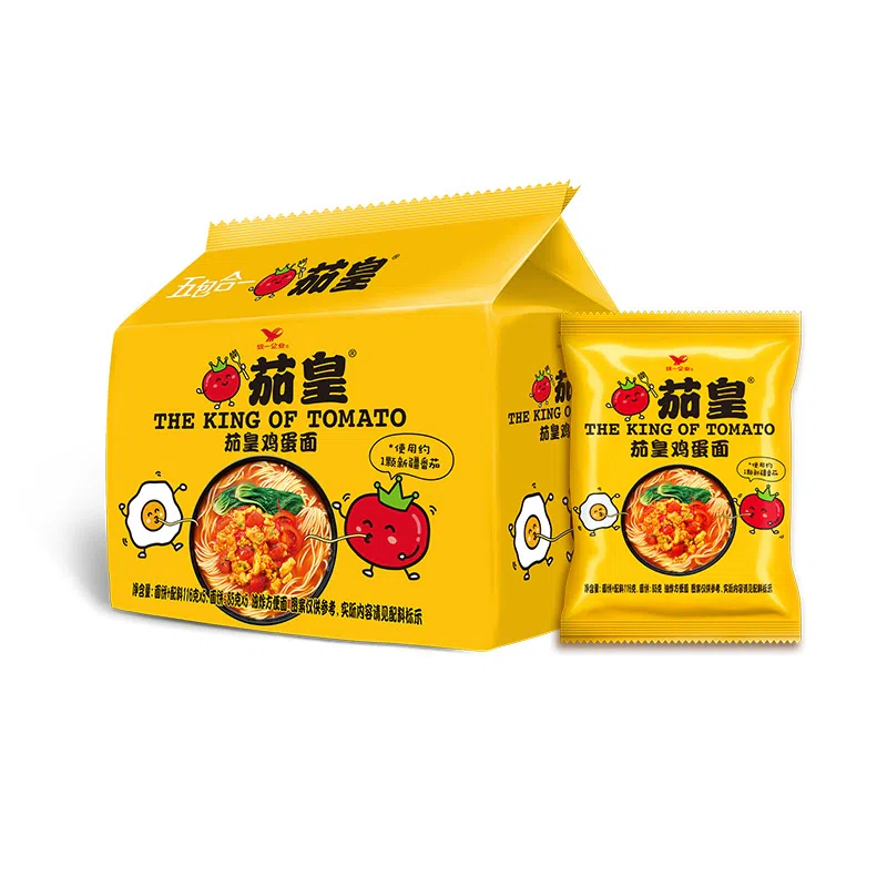 统一 茄皇番茄鸡蛋面 580g 580 克
